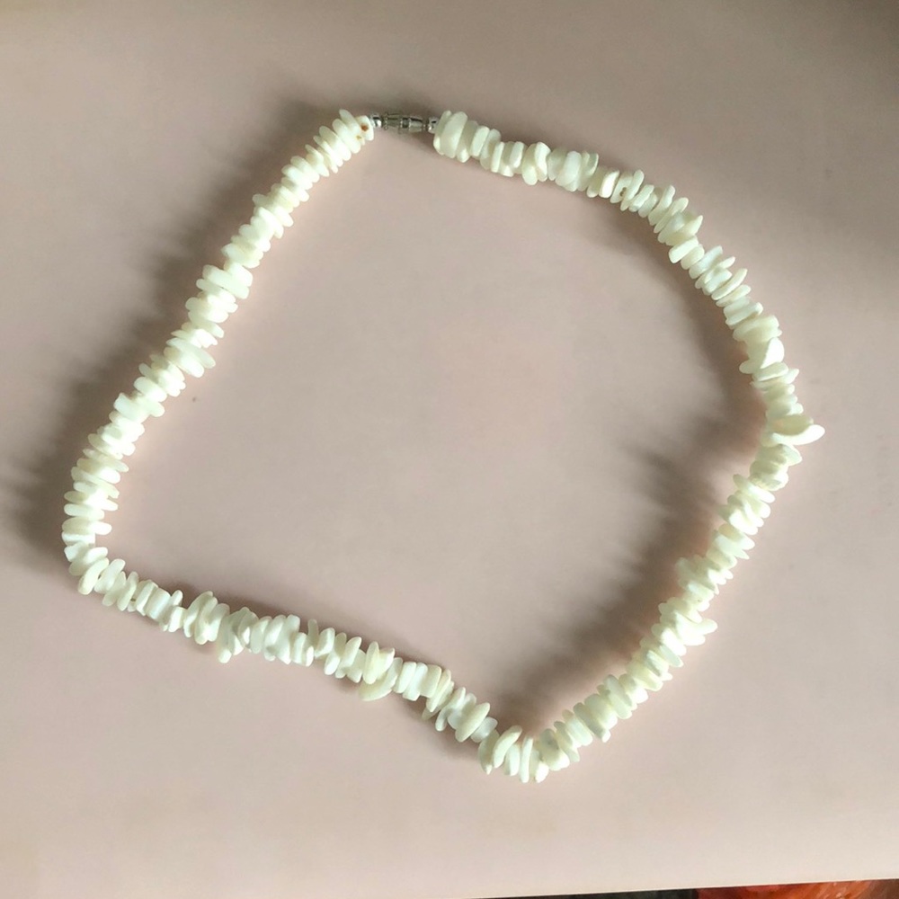 shell necklace handmade from Cartagena, Colombia